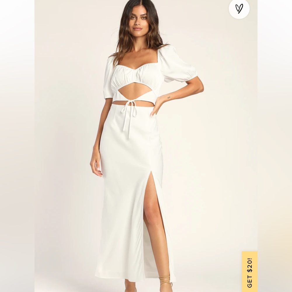 White Lulus dress New With Tags!